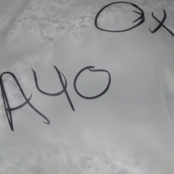 EVRI Light Grey Black Sheer Chiffon Ruffle Long Sleeved Sweater Tunic Size 0X - Picture 8 of 8